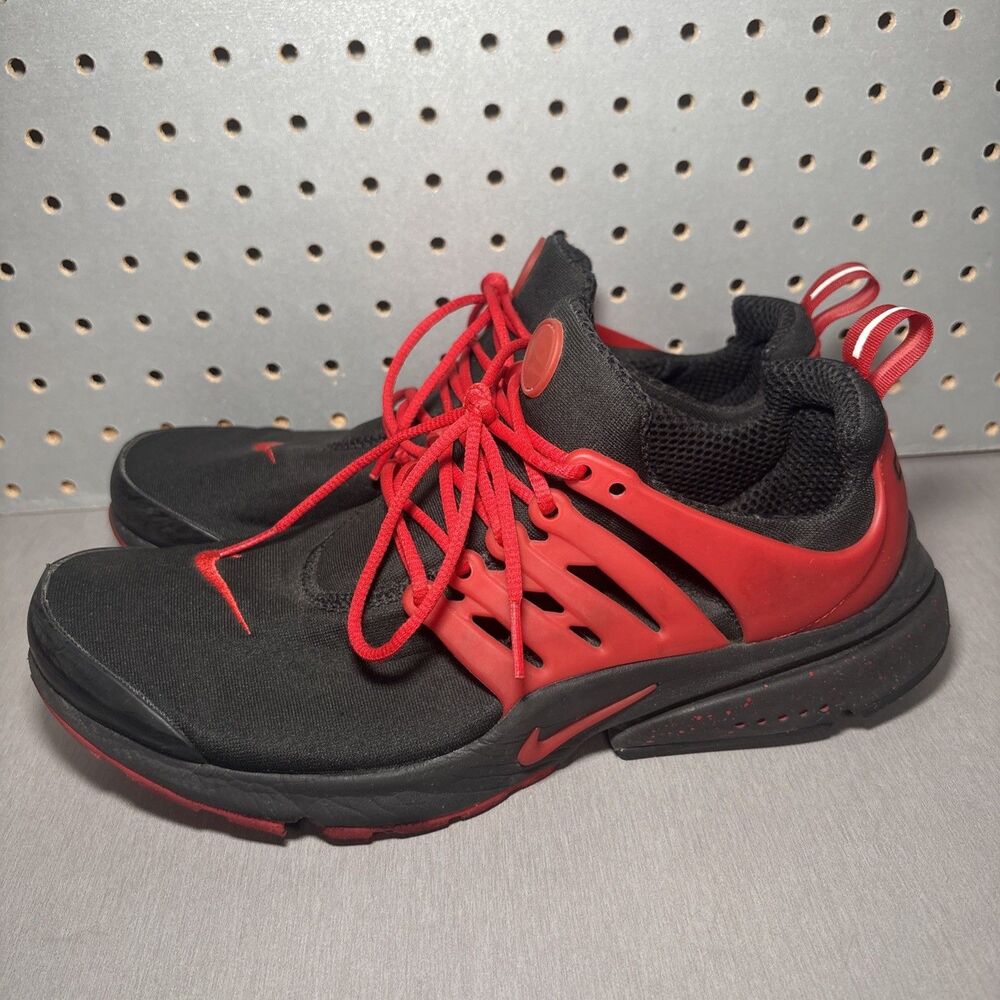 Nike Air Presto By You Mens Sz 9 Black Red Sneakers Running Shoes 846438-997 - Picture 2 of 15